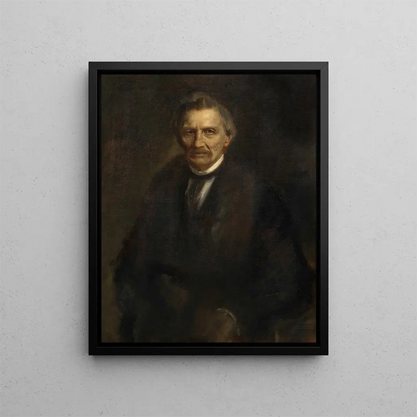 Gottfried Semper Architekt - Franz von Lenbach — gerahmtes Bild an der Wand