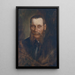 Portrait von Georg Plach - Franz von Lenbach — gerahmtes Bild an der Wand