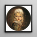 Portrait der Tochter Marion Lenbach - Franz von Lenbach — gerahmtes Bild an der Wand