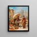 Marktszene - Franz von Persoglia — gerahmtes Bild an der Wand