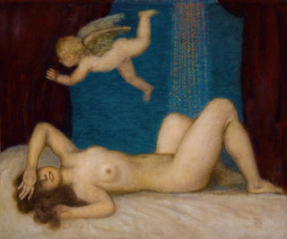 Danaé et la pluie d'or - Franz von Stuck — Ansicht des Kunstwerks