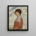 Dame in Rot - Franz von Stuck — gerahmtes Bild an der Wand