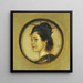 Marie Stuck im japanischen Kostüm - Franz von Stuck — gerahmtes Bild an der Wand