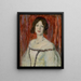 Olga Lindpaintner - Franz von Stuck — gerahmtes Bild an der Wand