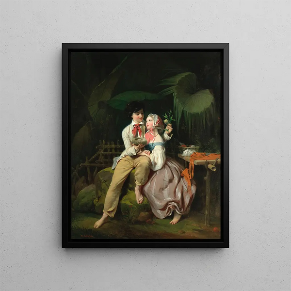 Paul und Virginie - Frédéric-Henri Schopin — gerahmtes Bild an der Wand