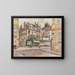 Winkel der Straße Mabillon und der Straße Clément im Jahr 1907, 5. und 6. Bezirk - Frédéric Houbron — gerahmtes Bild an der Wand