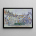 Innenhof der Abtei-aux-Bois, 16 rue de Sèvres im Jahr 1906, 7. Arrondissement - Frédéric Houbron — gerahmtes Bild an der Wand