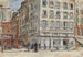 Schnittpunkt zweier Straßen in Paris im Jahr 1899 - Frédéric Houbron — Ansicht des Kunstwerks