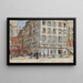 Schnittpunkt zweier Straßen in Paris im Jahr 1899 - Frédéric Houbron — gerahmtes Bild an der Wand