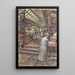 Der Markt der roten Kinder, Rue de Bretagne - Frédéric Houbron — gerahmtes Bild an der Wand