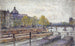 Le quai Conti et le pont des Arts - Frédéric Houbron — Ansicht des Kunstwerks