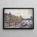 Le quai Conti et le pont des Arts - Frédéric Houbron — gerahmtes Bild an der Wand