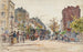 Imperialer Straßenbahn-Kunstdruck in einer Avenue in Paris im Jahr 1901 - Frédéric Houbron — Ansicht des Kunstwerks