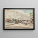 Bauarbeiten an der Alexandre-III-Brücke, Hof der Königin vom Quai d'Orsay aus gesehen - Frédéric Houbron — gerahmtes Bild an der Wand