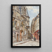 Hôtel de Sens 1 rue du Figuier en 1898 4. Arrondissement - Frédéric Houbron — gerahmtes Bild an der Wand
