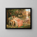 Flirtendes Gemälde im Park des Villa Borghese in Rom - Frédéric Soulacroix — gerahmtes Bild an der Wand