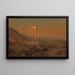 Klassische Ruinen in Syrien - Frederic Edwin Church — gerahmtes Bild an der Wand