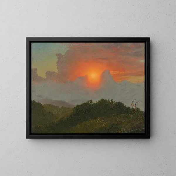Bewölkter Himmel - Frederic Edwin Church — gerahmtes Bild an der Wand