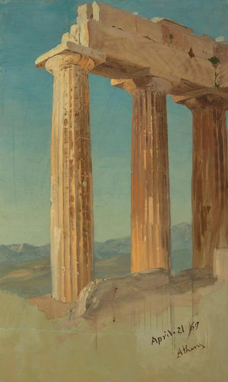Frederic Edwin Church - Columns of the Parthenon Athens.webp