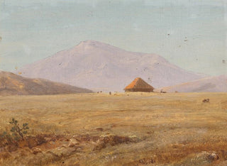 Frederic Edwin Church - Ecuador mountain plateau with hut.webp