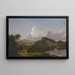Haus am Seeufer - Frederic Edwin Church — gerahmtes Bild an der Wand