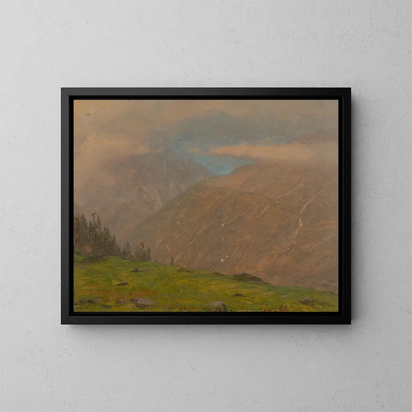 Alpen Italienisch - Frederic Edwin Church — gerahmtes Bild an der Wand