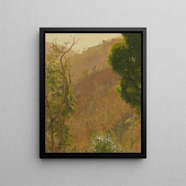 Landschaft IV - Frederic Edwin Church — gerahmtes Bild an der Wand