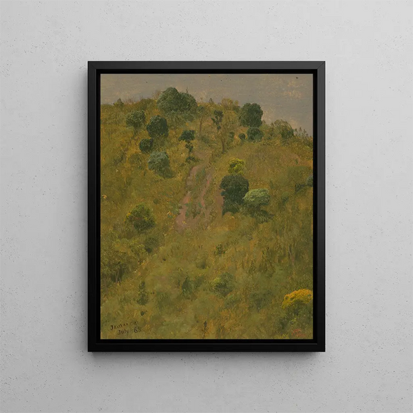 V Landschaftsgemälde - Frederic Edwin Church — gerahmtes Bild an der Wand