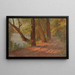 Landschaft einer nordamerikanischen Straße in der Nähe eines Sees - Frederic Edwin Church — gerahmtes Bild an der Wand