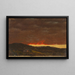 Landschaft bei Sonnenuntergang - Frederic Edwin Church — gerahmtes Bild an der Wand