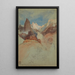 Blick auf den Weg am Bright Angel Grand Canyon Arizona - Frederic Edwin Church — gerahmtes Bild an der Wand