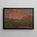Landschaft bei Sonnenuntergang in den Bergen - Frederic Edwin Church — gerahmtes Bild an der Wand