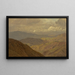 Landschaft mit Bergen II - Frederic Edwin Church — gerahmtes Bild an der Wand