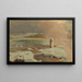 Fluss und Wasserfälle des Niagarafalls im Schnee - Frederic Edwin Church — gerahmtes Bild an der Wand