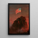 Unser Flagge - Frederic Edwin Church — gerahmtes Bild an der Wand
