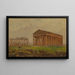 Paestum, Tempel des Neptun - Frederic Edwin Church — gerahmtes Bild an der Wand