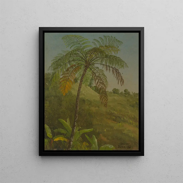 Palmen Jamaika - Frederic Edwin Church — gerahmtes Bild an der Wand