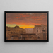 Toits de Rome au coucher du soleil - Frederic Edwin Church — gerahmtes Bild an der Wand