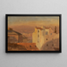 Toits de Rome, Italie - Frederic Edwin Church — gerahmtes Bild an der Wand