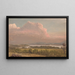 Sonnenuntergang über dem Hudson-Tal - Frederic Edwin Church — gerahmtes Bild an der Wand