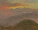 Sonnenuntergang und Berge - Frederic Edwin Church — Ansicht des Kunstwerks