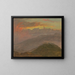 Sonnenuntergang und Berge - Frederic Edwin Church — gerahmtes Bild an der Wand