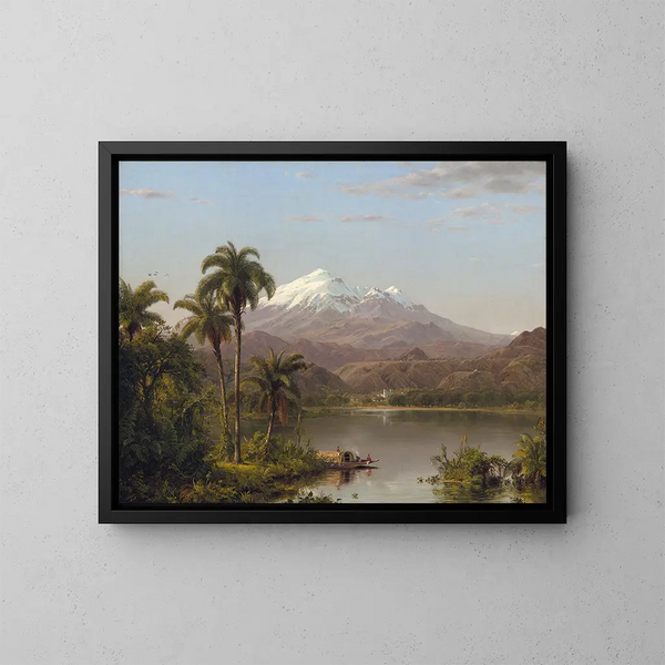 Palmiers Tamaca - Frederic Edwin Church — gerahmtes Bild an der Wand