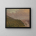 Vallée vue du sommet d'une haute colline en Europe - Frederic Edwin Church — gerahmtes Bild an der Wand