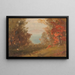 Szene im Herbstwald in Hudson, New York oder Maine - Frederic Edwin Church — gerahmtes Bild an der Wand