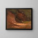 Bank der Wald Jamaika - Frederic Edwin Church — gerahmtes Bild an der Wand