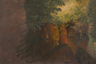 Frederic Edwin Church - Woodland scene with rocks.webp