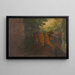 Szene im Wald mit Felsen - Frederic Edwin Church — gerahmtes Bild an der Wand