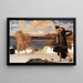Junge griechische Mädchen, die Ball spielen - Frederic Leighton — gerahmtes Bild an der Wand