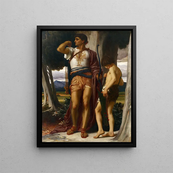 Le Signe de Jonathan à David - Frederic Leighton — gerahmtes Bild an der Wand